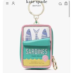 Kate Spade Sardines Keychain Pouch